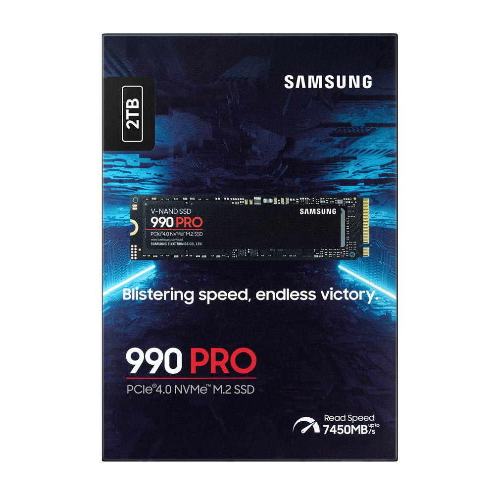 Samsung 990 PRO MZ-V9P2T0BW M.2 2280 PCIe 4.0 x4 NVMe interne SSD 2 TB