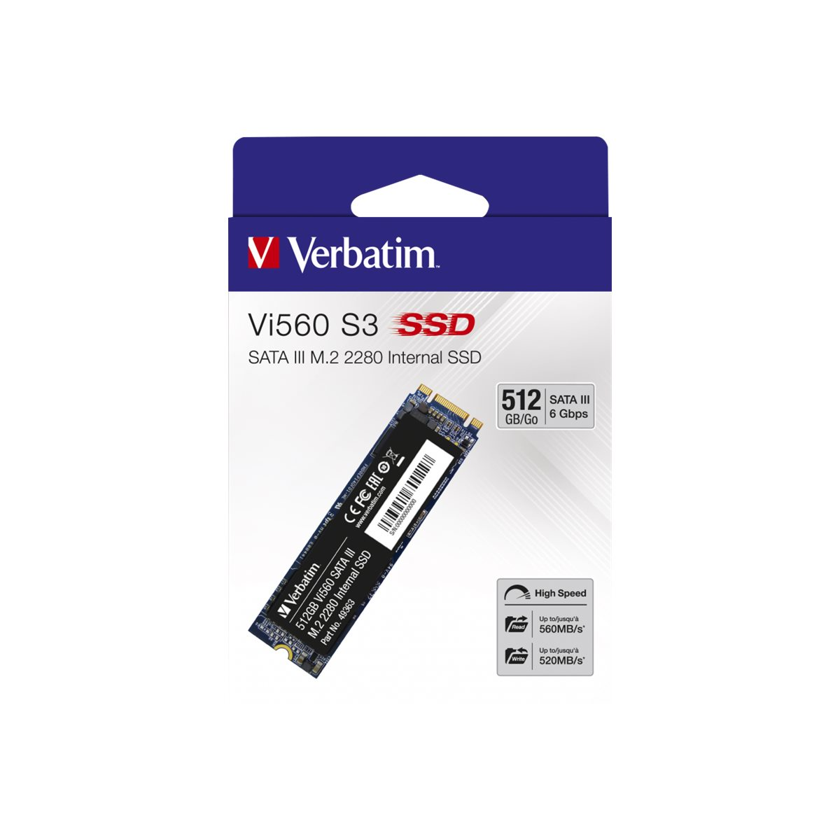 Verbatim Vi560 S3 SSD 512GB schwarz