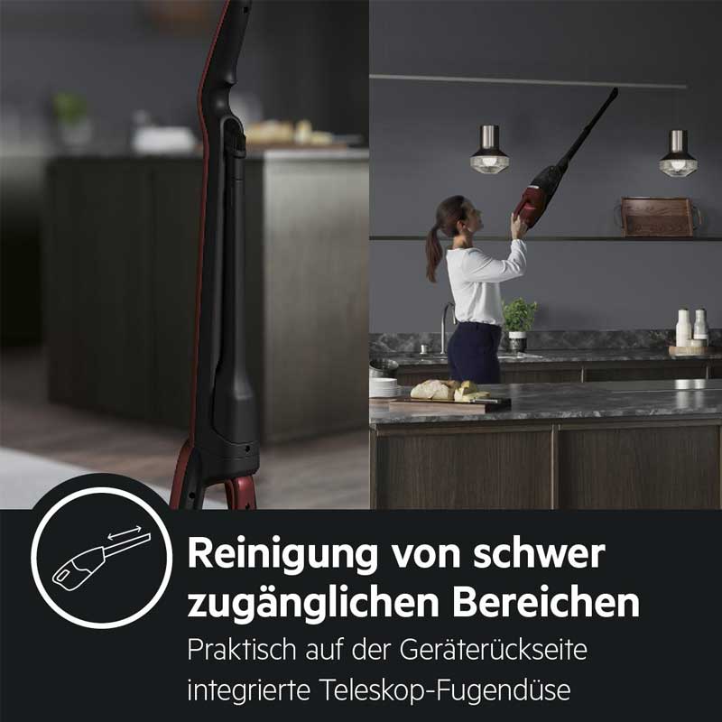 AEG QX7-1ULTAN 2in1 Akku Staubsauger rot