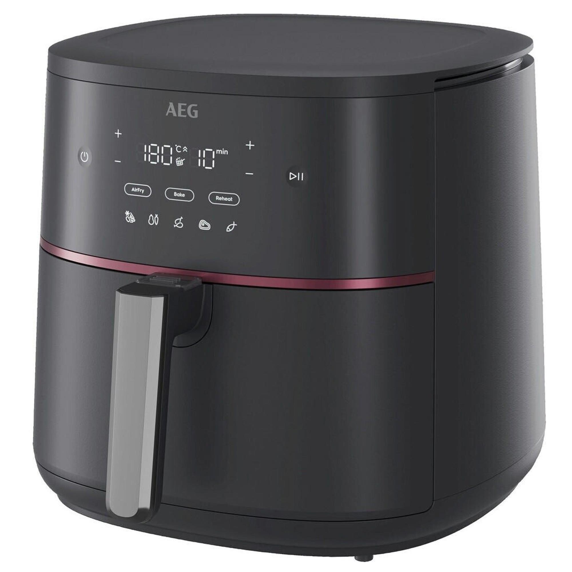 AEG Design Collection AAF5BO Heißluftfritteuse obsidian black
