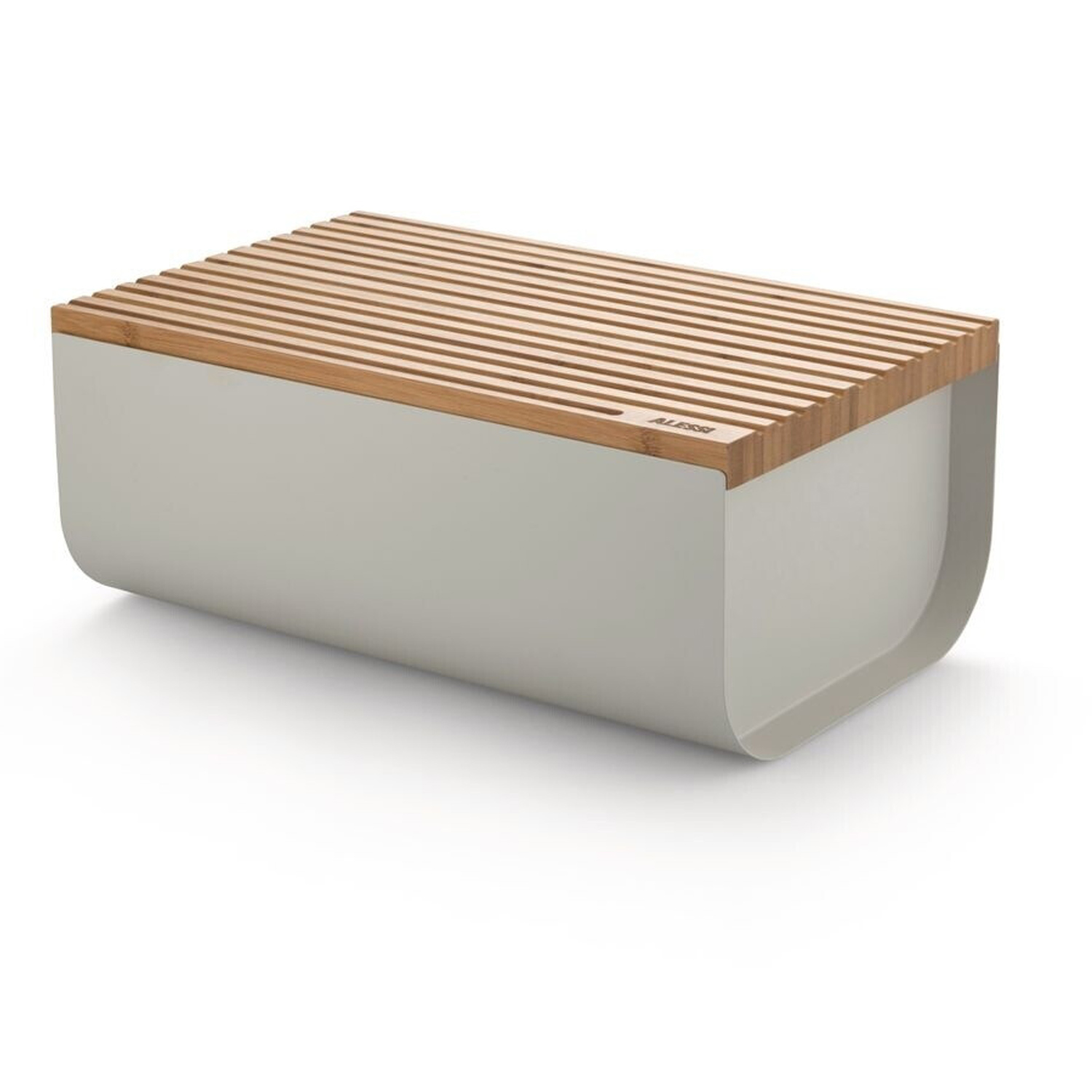 Alessi Mattina BG03 WG Brotkasten Edelstahl warm grey