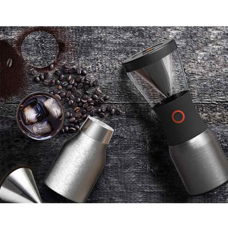 Asobu Cold Brew Kaffeebereiter silber