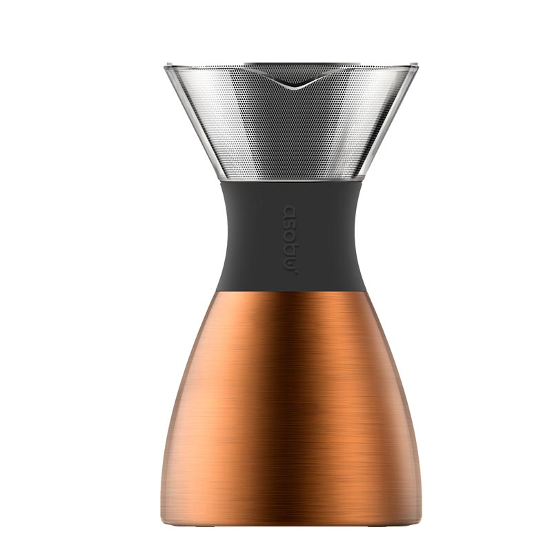 Asobu Pour Over Filterkaffeebereiter kupfer schwarz
