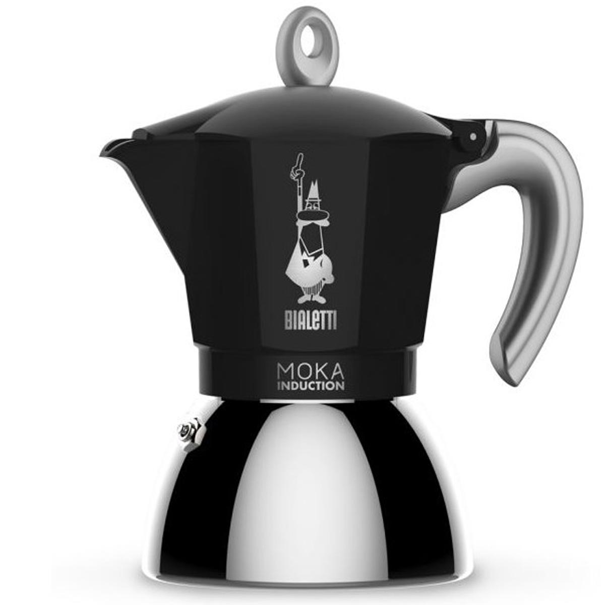 Bialetti Moka Induction Espressokocher schwarz 4 Tassen