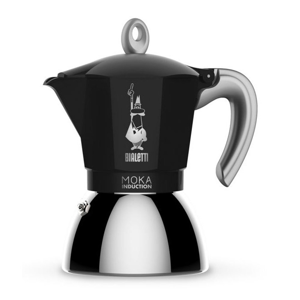 Bialetti Moka Induction Espressokocher 6 Tassen schwarz