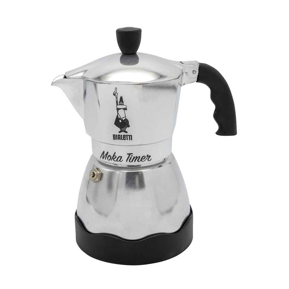 Bialetti Moka Timer Espressokocher 3 Tassen schwarz