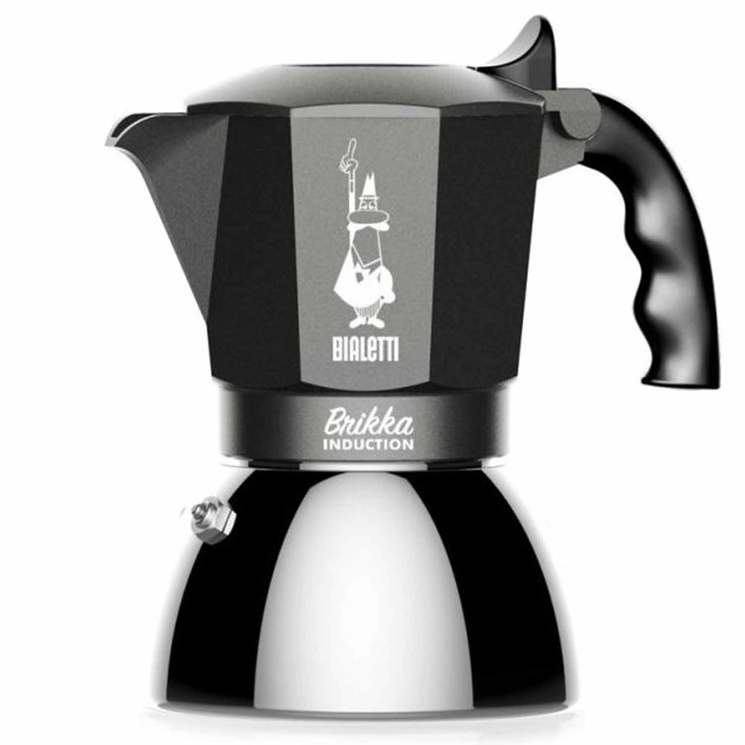 Bialetti Brikka Induktions-Espressokocher 4 Tassen silber