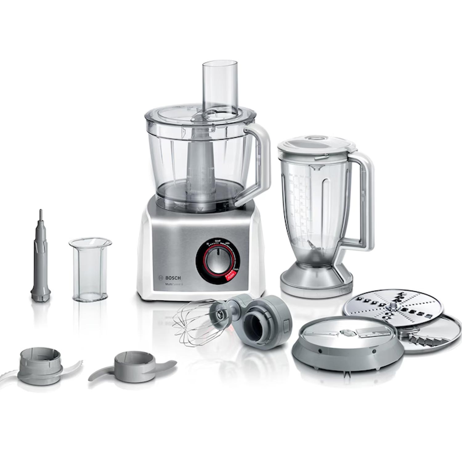 Bosch MC812S814 Kompakt-Küchenmaschine MultiTalent 8 weiß/edelstahl