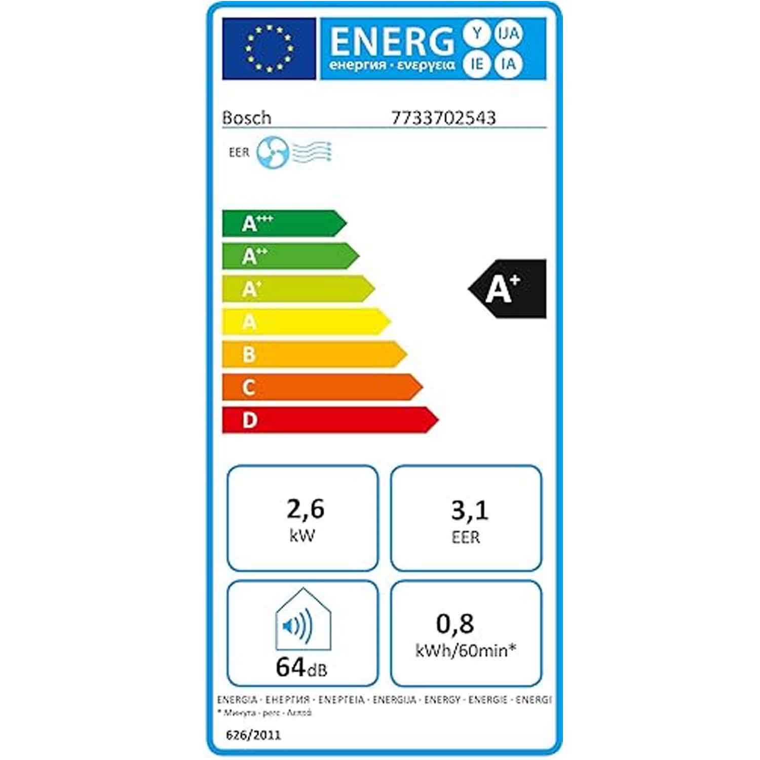 Bosch Cool 4000 Mobiles Klimagerät 2,6 kW