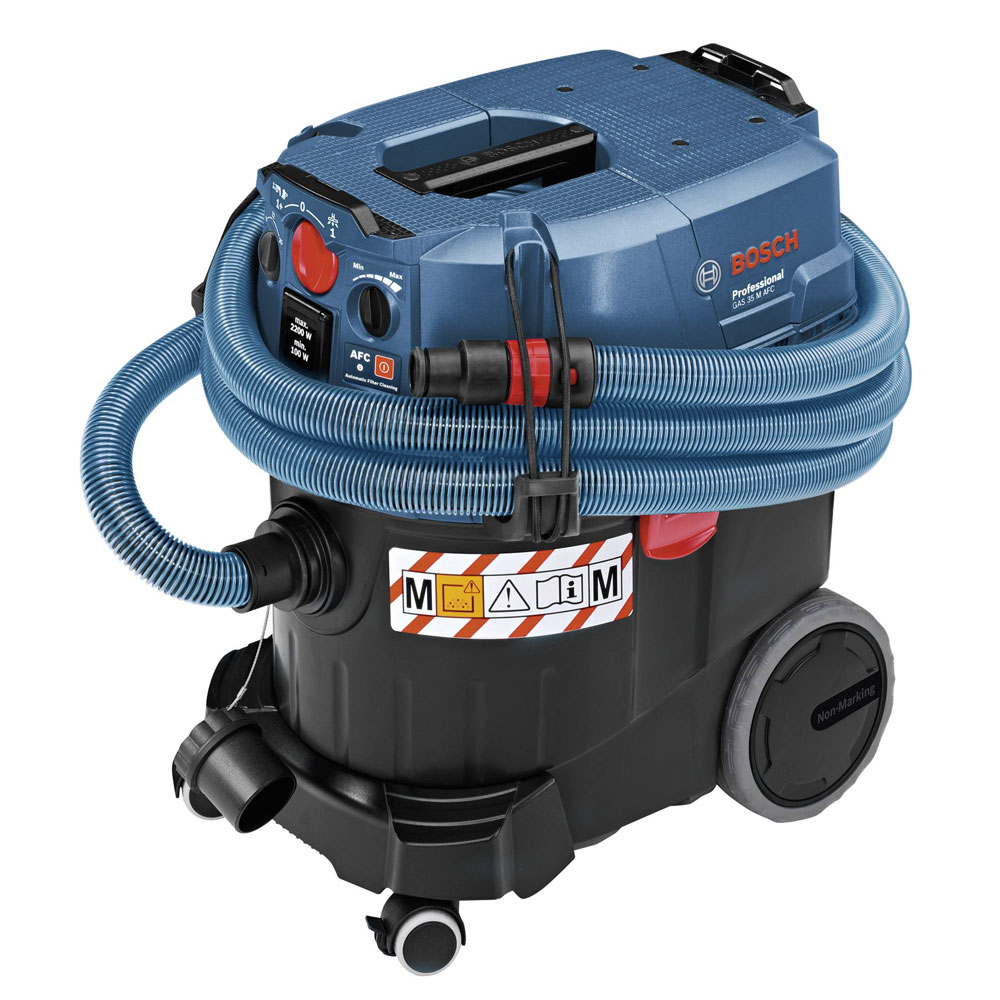 Bosch Professional GAS 35 M AFC Nass-/Trockensauger 1200W (35L Behälter, 5m Schlauch)