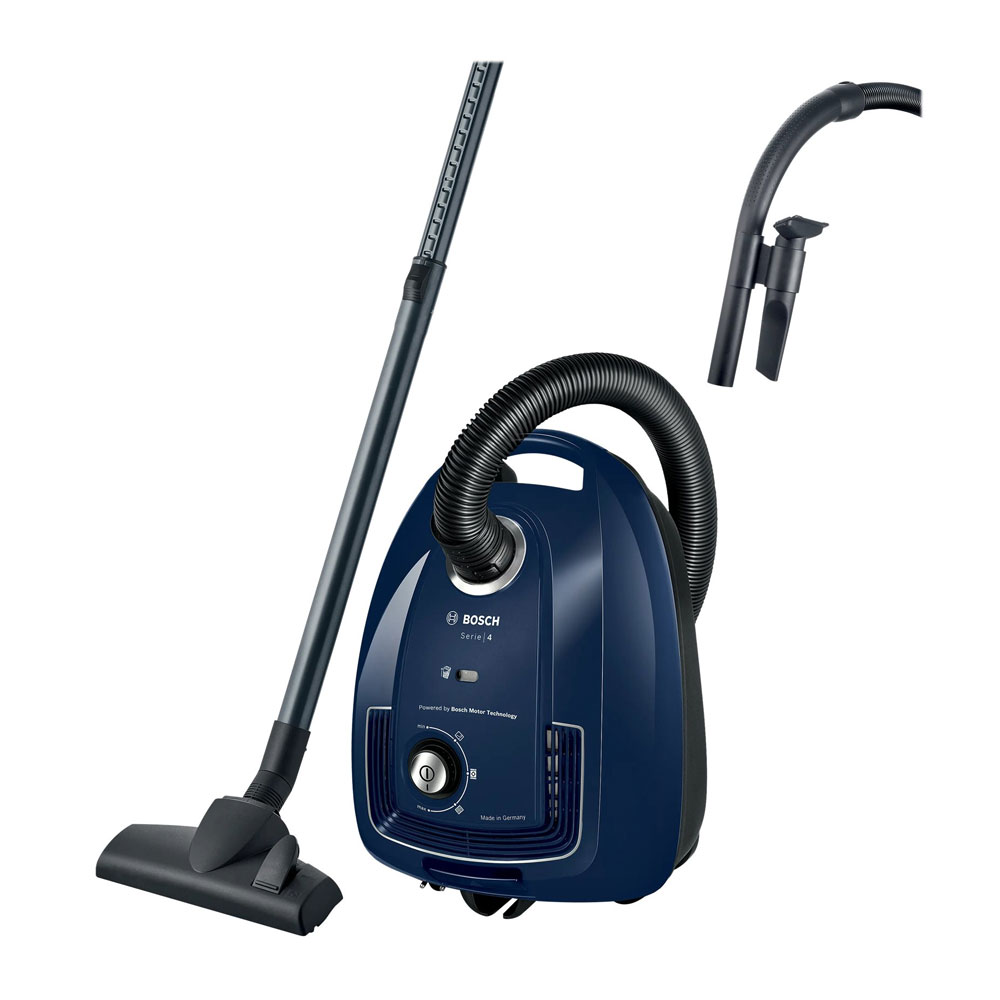 Bosch Serie 4 BGD38BU2 Staubsauger mit Beutel 600W (Hygiene-Filter, 10 Jahre Motor, mit Zubehör)