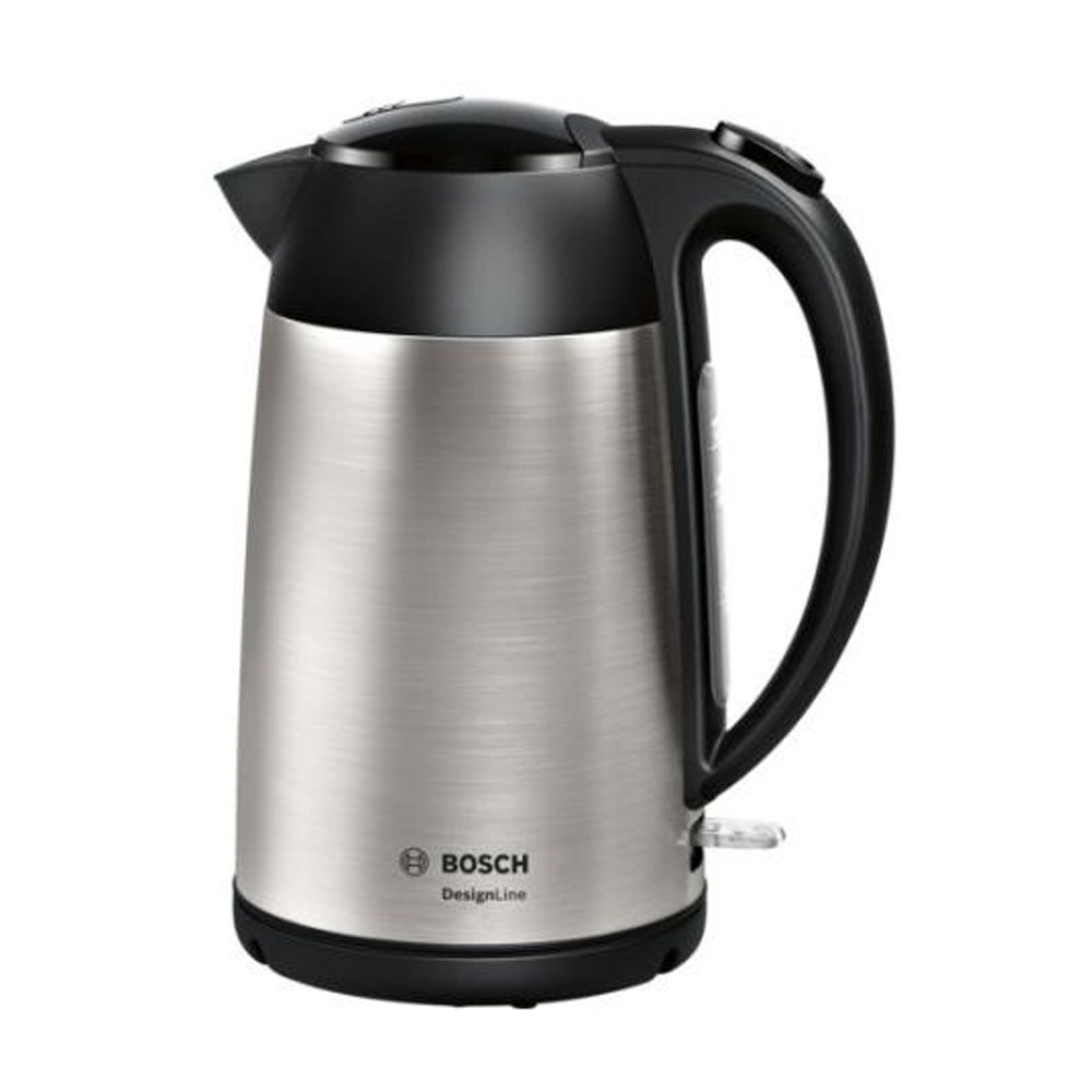 Bosch DesignLine TWK3P420 Wasserkocher 1,7l edelstahl/schwarz