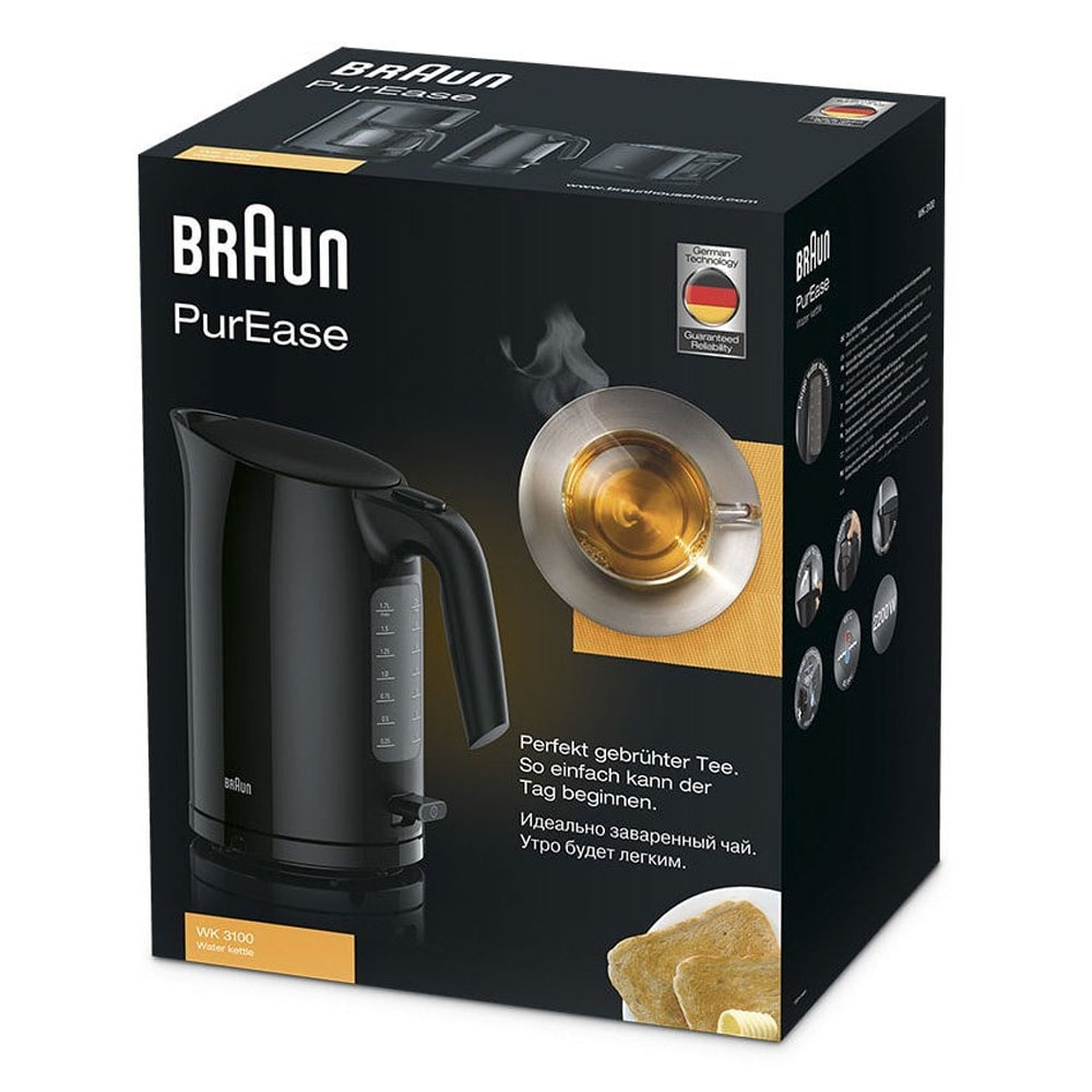 Braun PurEase WK 3100 BK Wasserkocher 1,7l schwarz