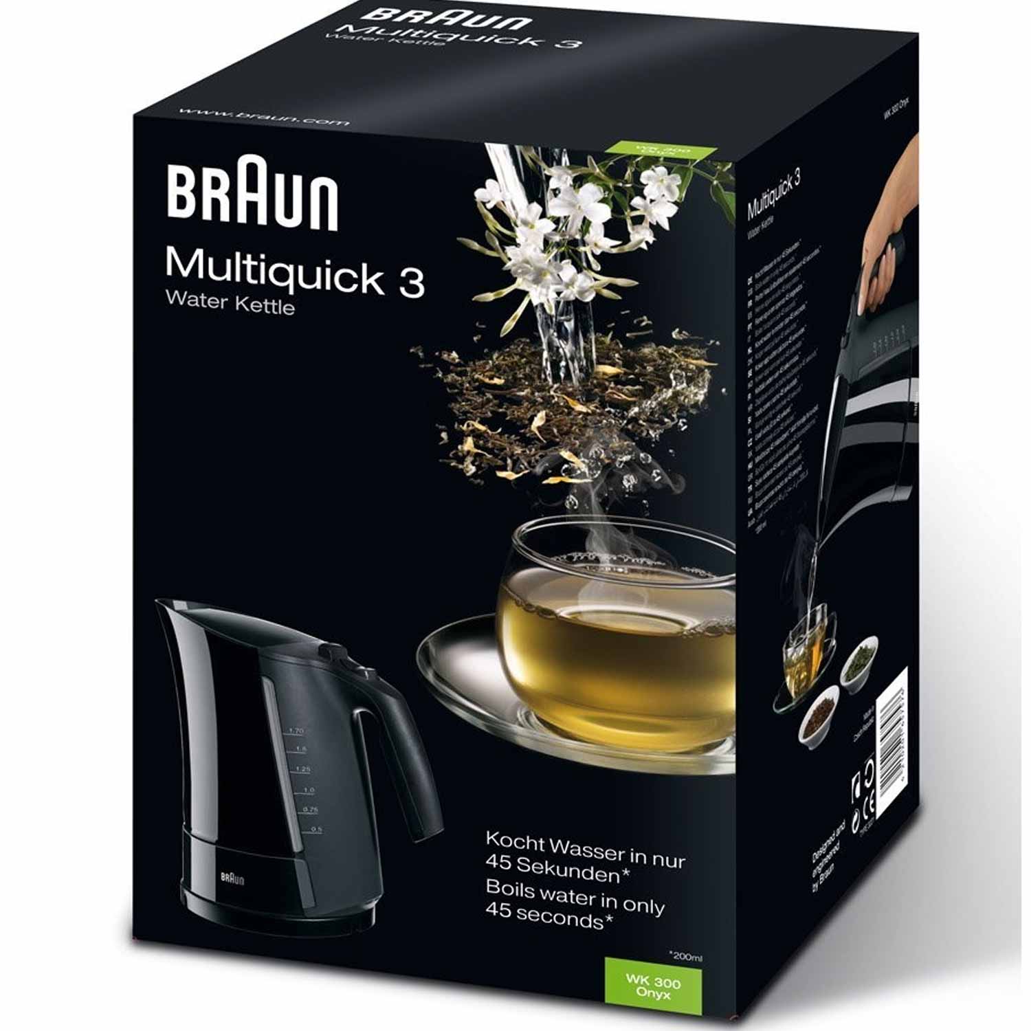 Braun Multiquick 3 WK 300 BK Wasserkocher schwarz (2. Wahl)