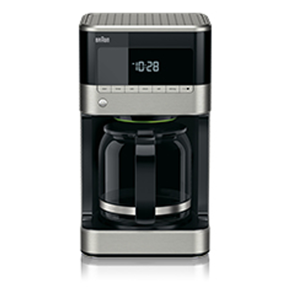 Braun PurAroma 7 KF 7120 Filterkaffeemaschine mit Glaskanne und Timer-Funktion schwarz/edelstahl