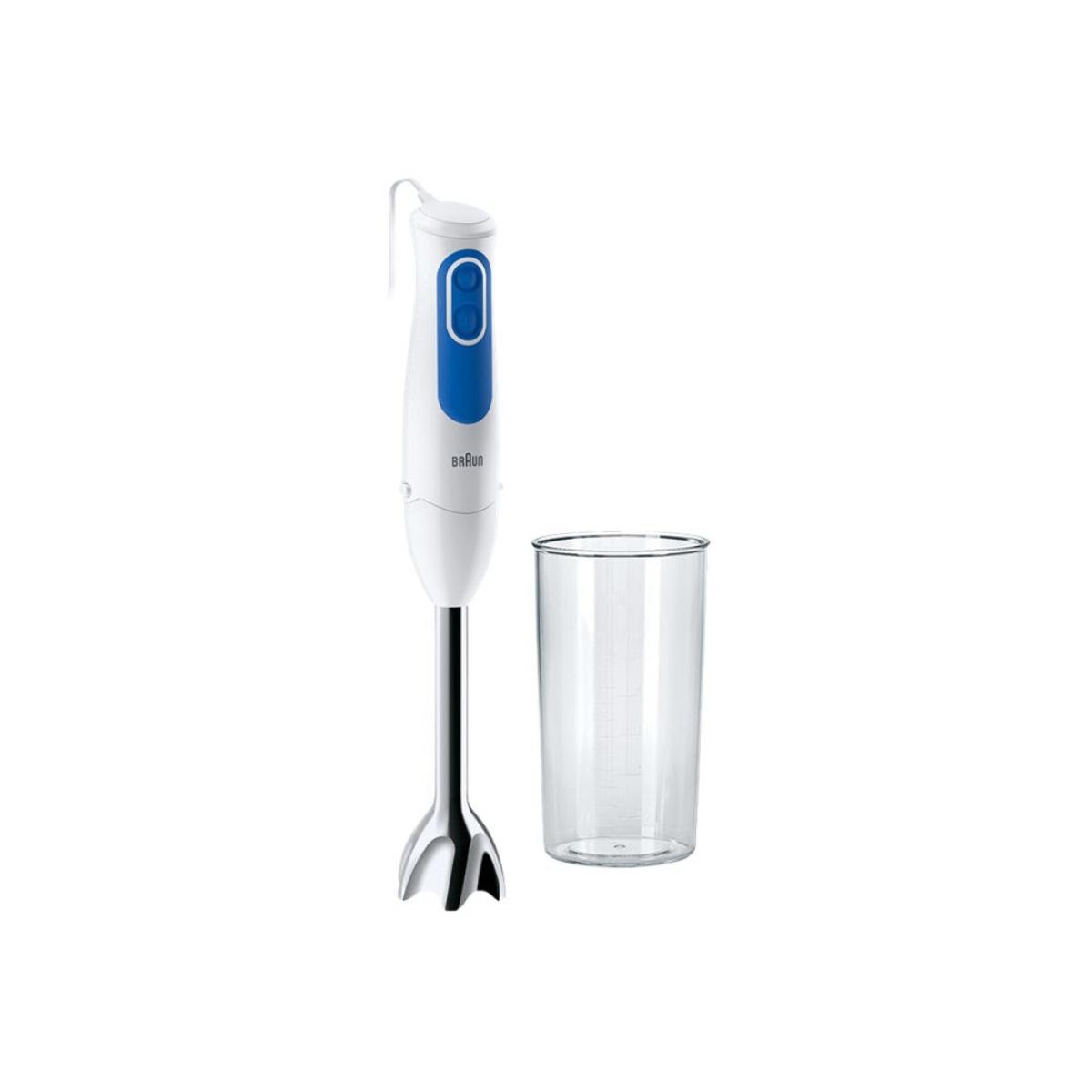 Braun MultiQuick 3 MQ 3000 Smoothie+ Stabmixer weiß/blau