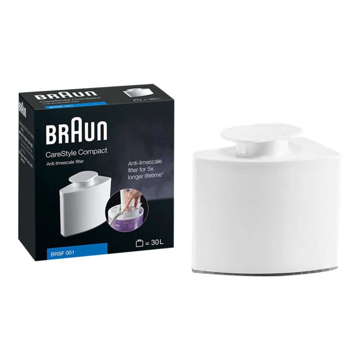 Braun BRSF 001 Anti-Kalkfilter für Dampfbügelstationen weiß