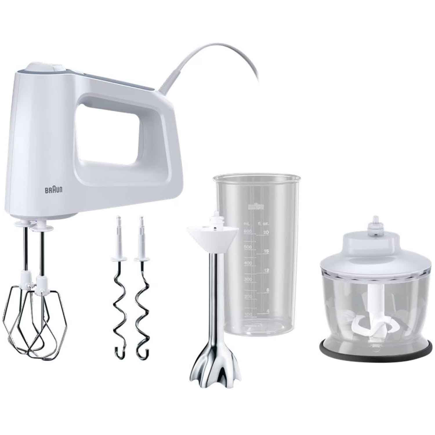 Braun MultiMix 3 HM3137WJ Handmixer weiß