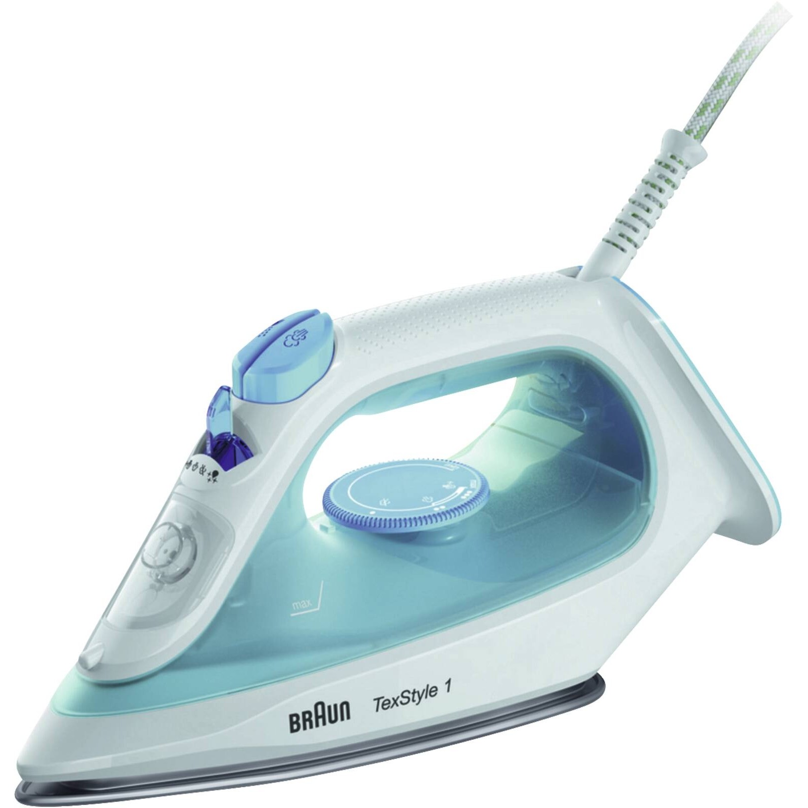 Braun TexStyle 1 SI 1050 BL Dampfbügeleisen weiß/blau