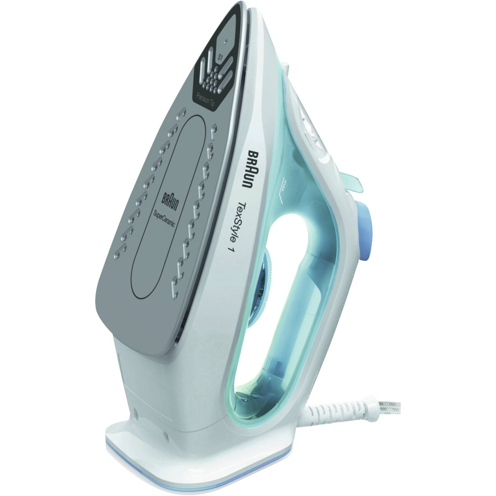 Braun TexStyle 1 SI 1050 BL Dampfbügeleisen weiß/blau