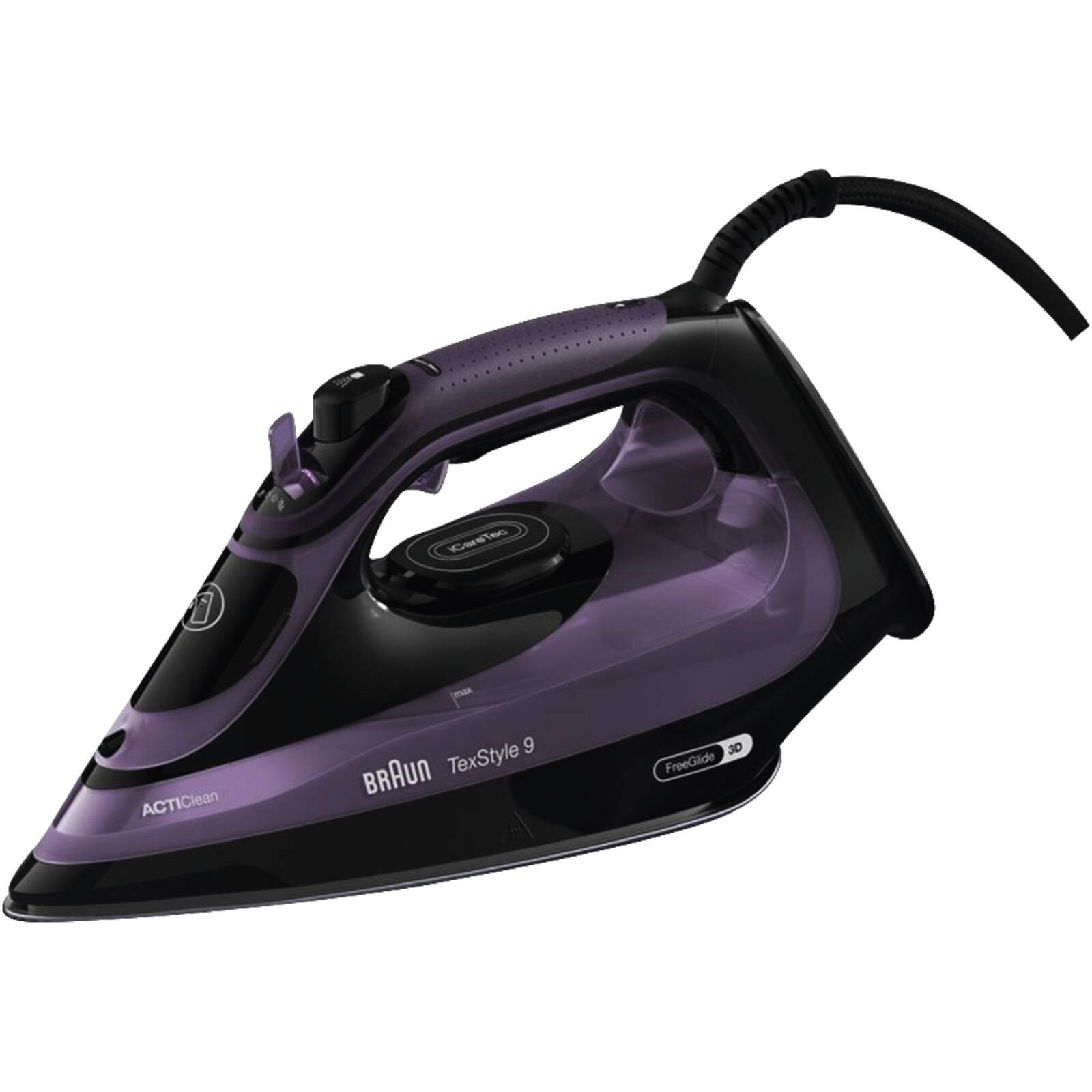Braun TexStyle 9 SI 9661 VI Dampfbügeleisen violett