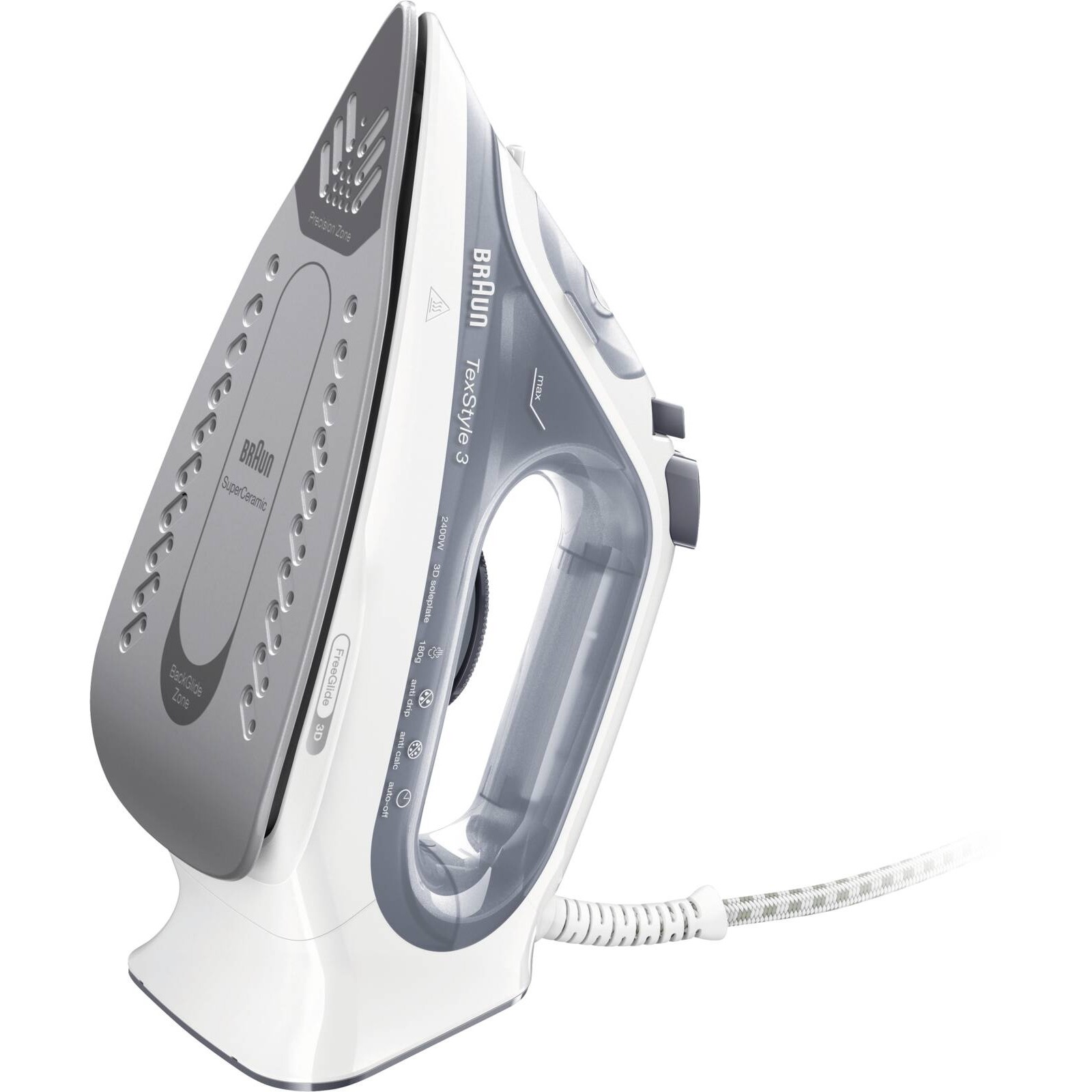 Braun TexStyle 3 SI 3054 GY Dampfbügeleisen grau