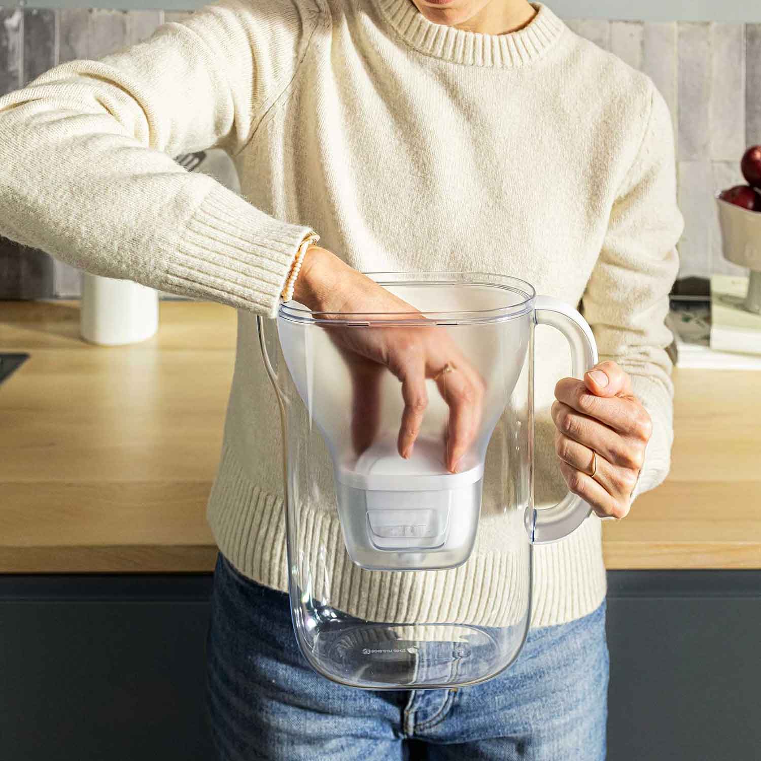 Brita Style Essential Wasserfilter sand inkl. 1 All-in-1 und 1x Extra Kalk