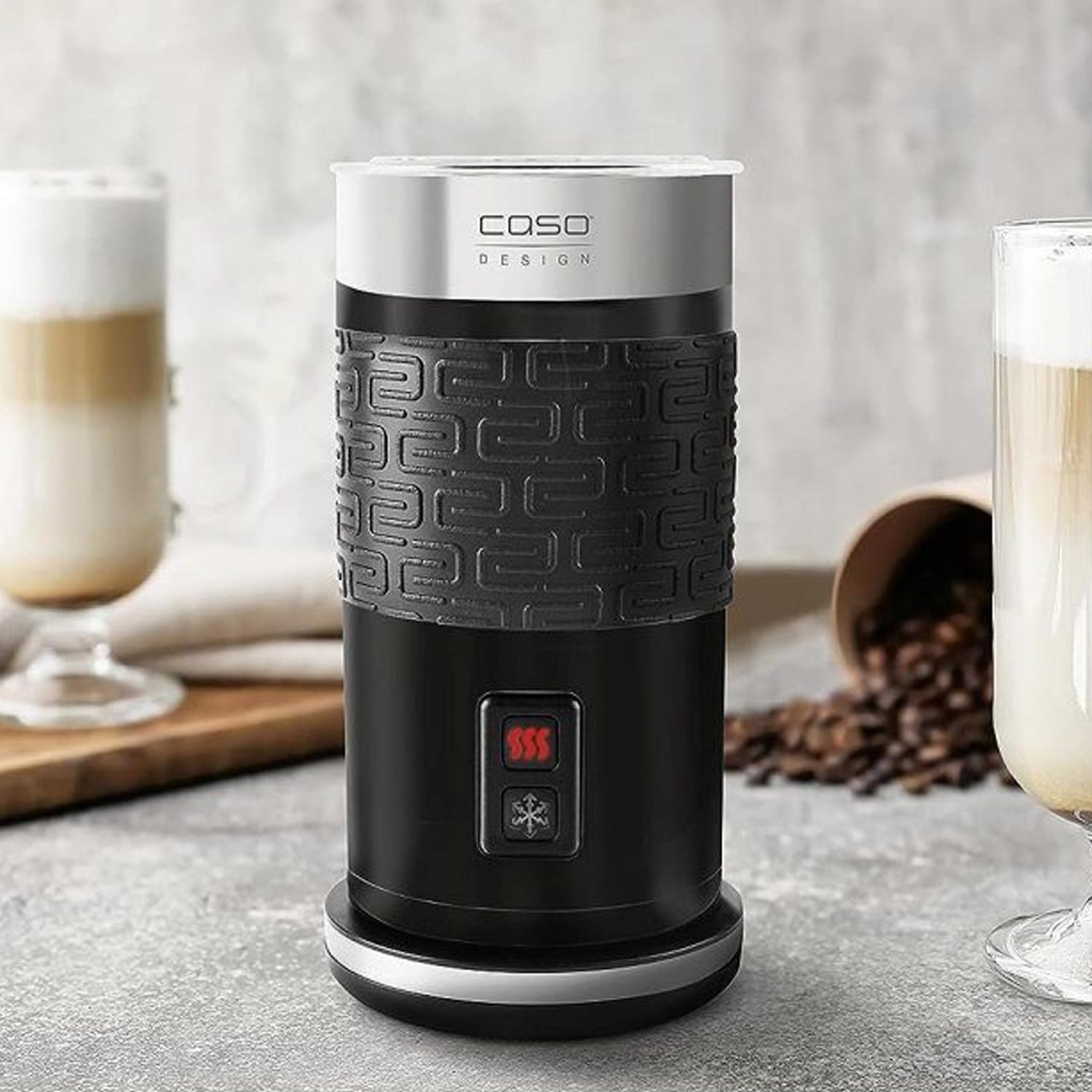 Caso Fomini Crema Milchaufschäumer schwarz