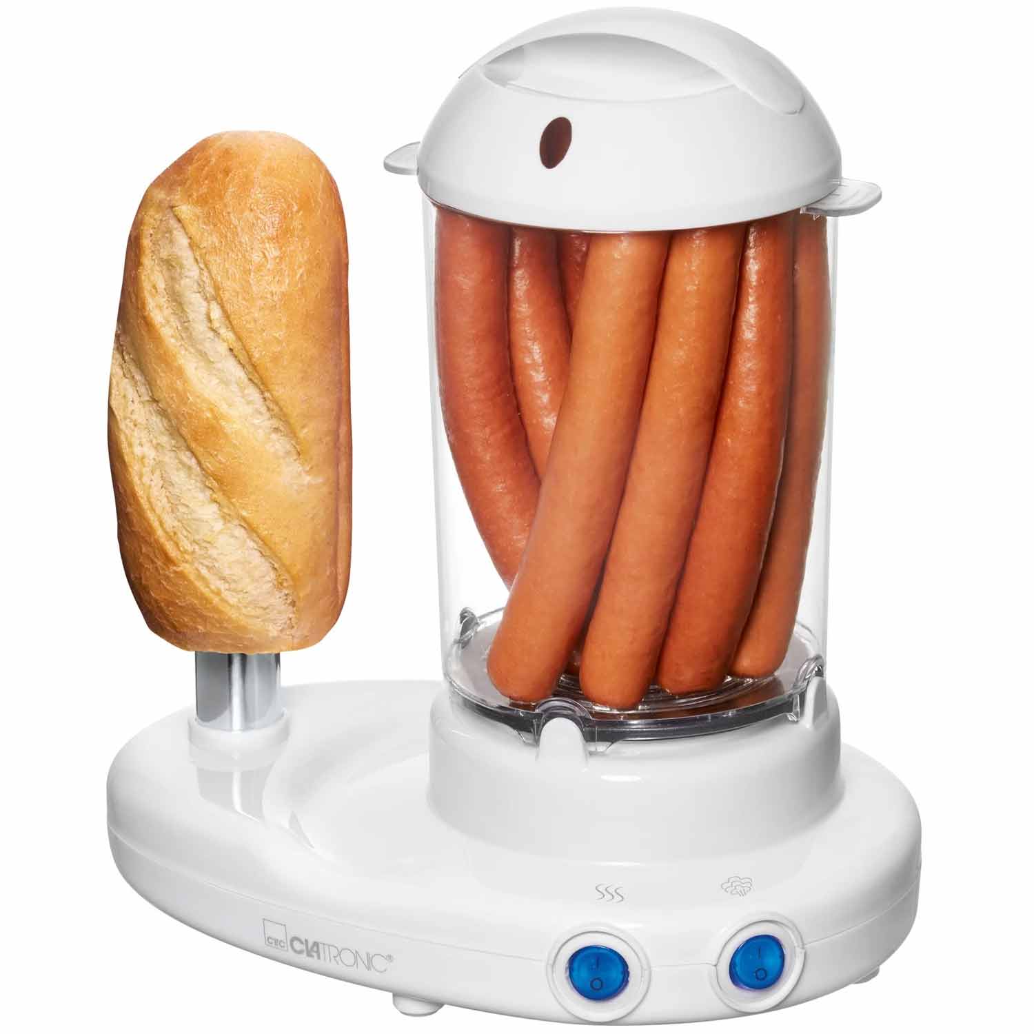 Clatronic HDM 3420 EK N 251136 Hot-Dog-Maker weiß