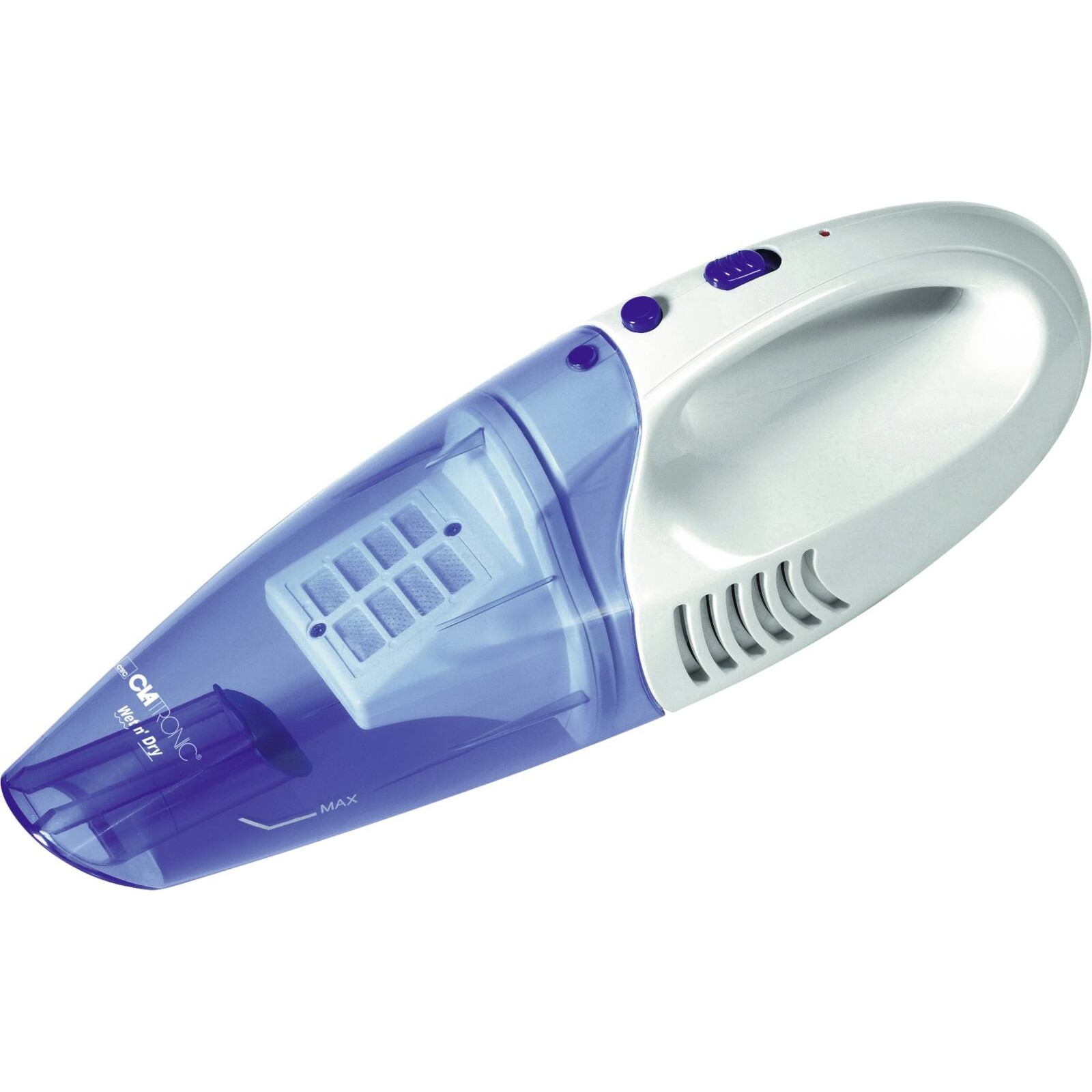Clatronic AKS 828 Akku-Handstaubsauger weiß/blau