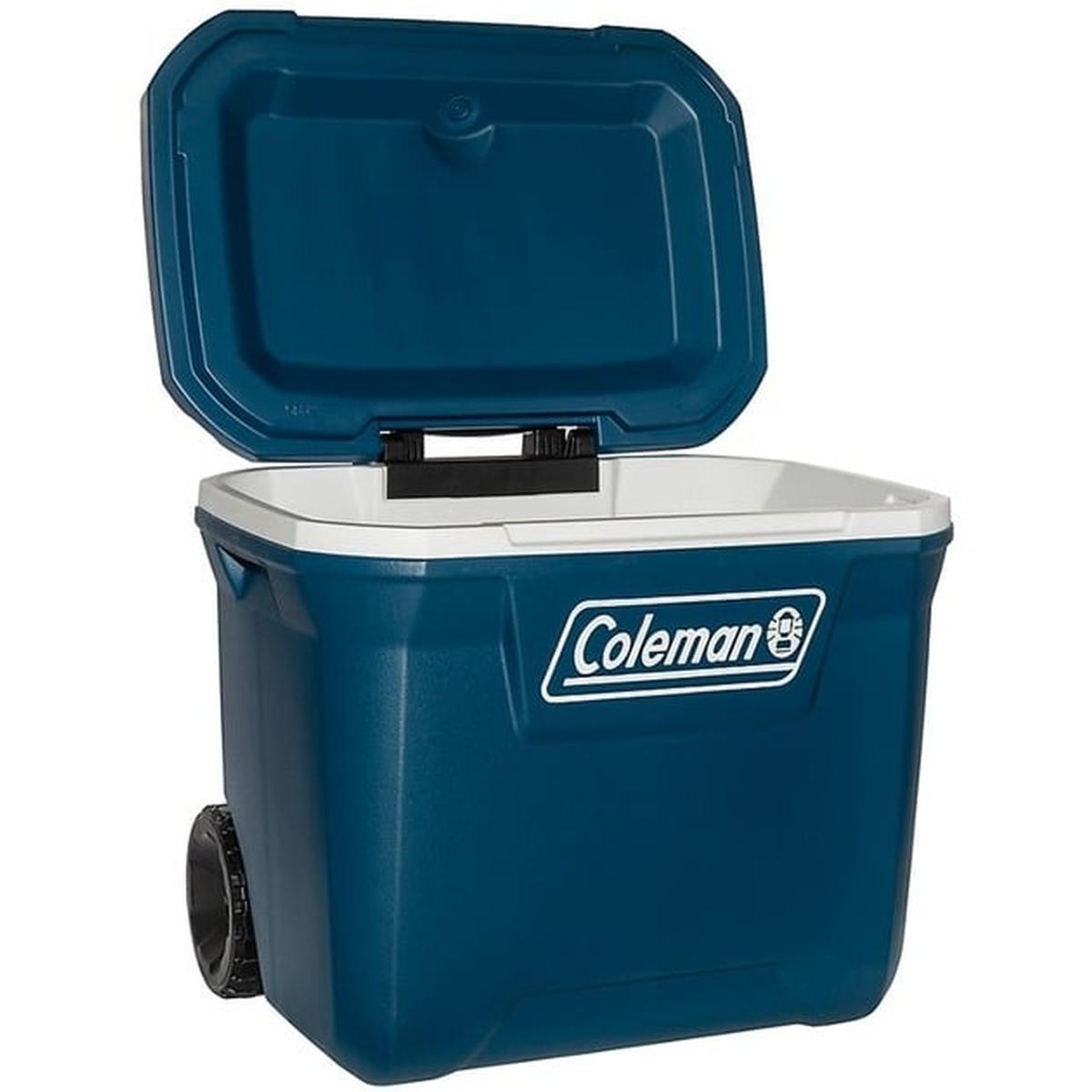 Coleman 50QT Xtreme Wheeled Kühlbox blau/weiß