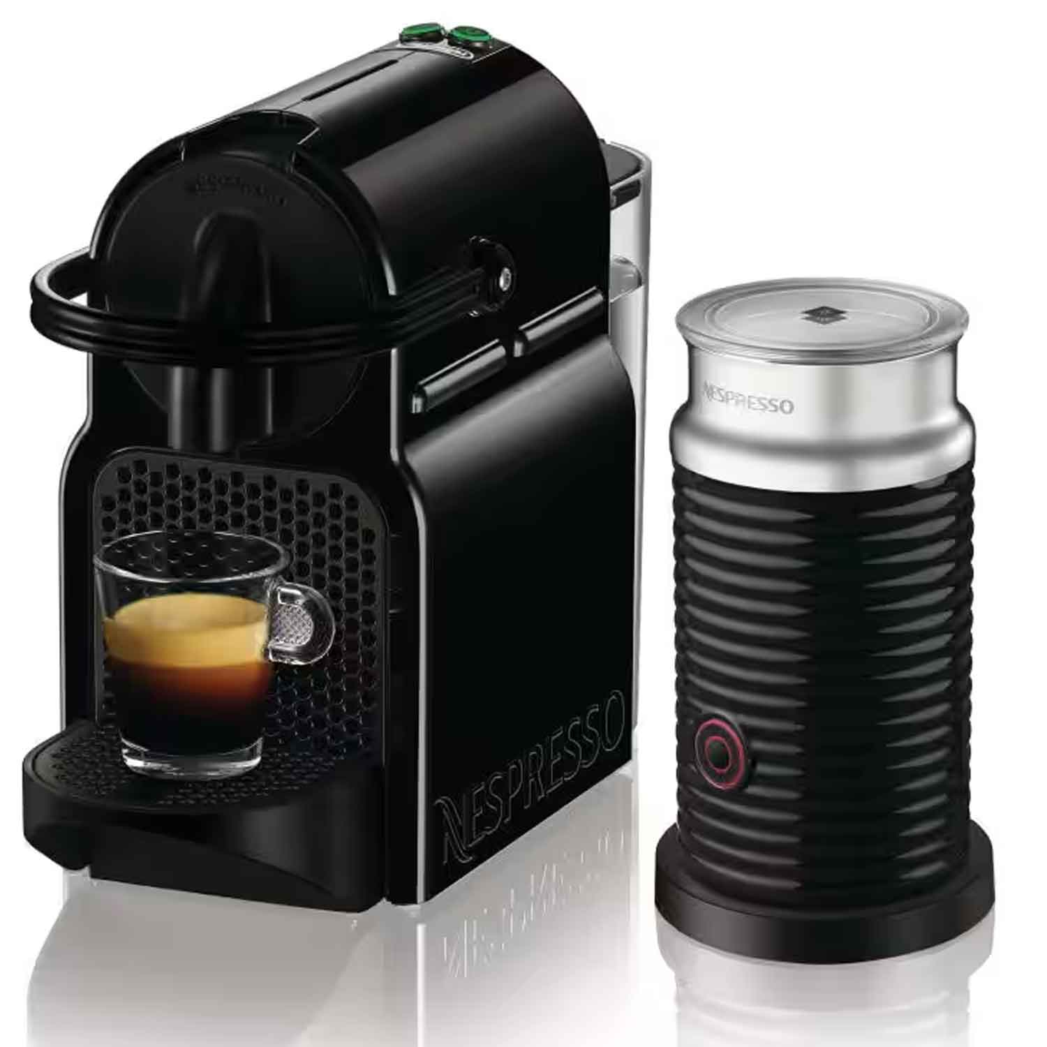 DeLonghi Nespresso EN 80.BAE Inissia Kapselmaschine mit Milchaufschäumer schwarz
