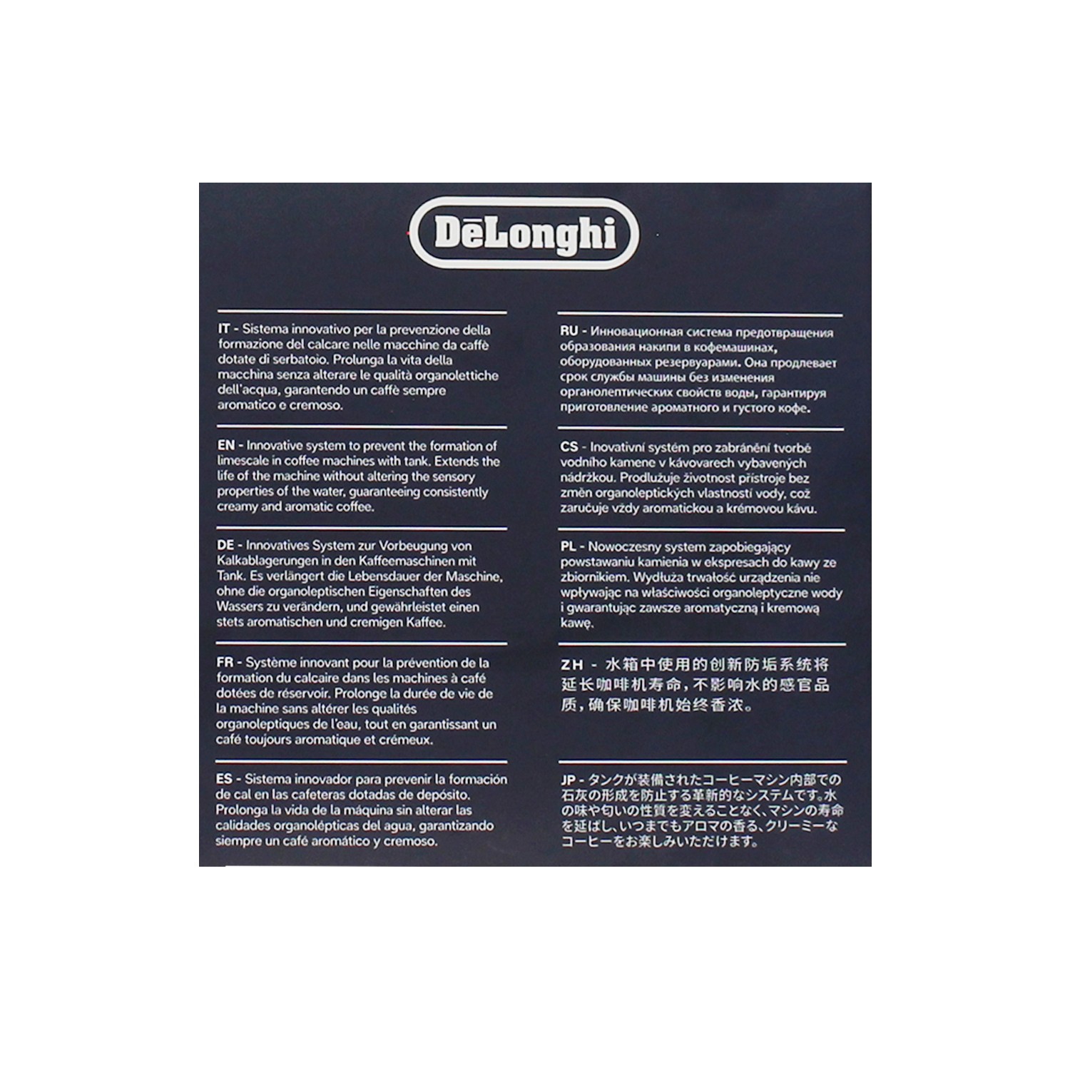 DeLonghi SoftBalls DLSC551 Antikalk-Kügelchen für Kaffeemaschinen weiß