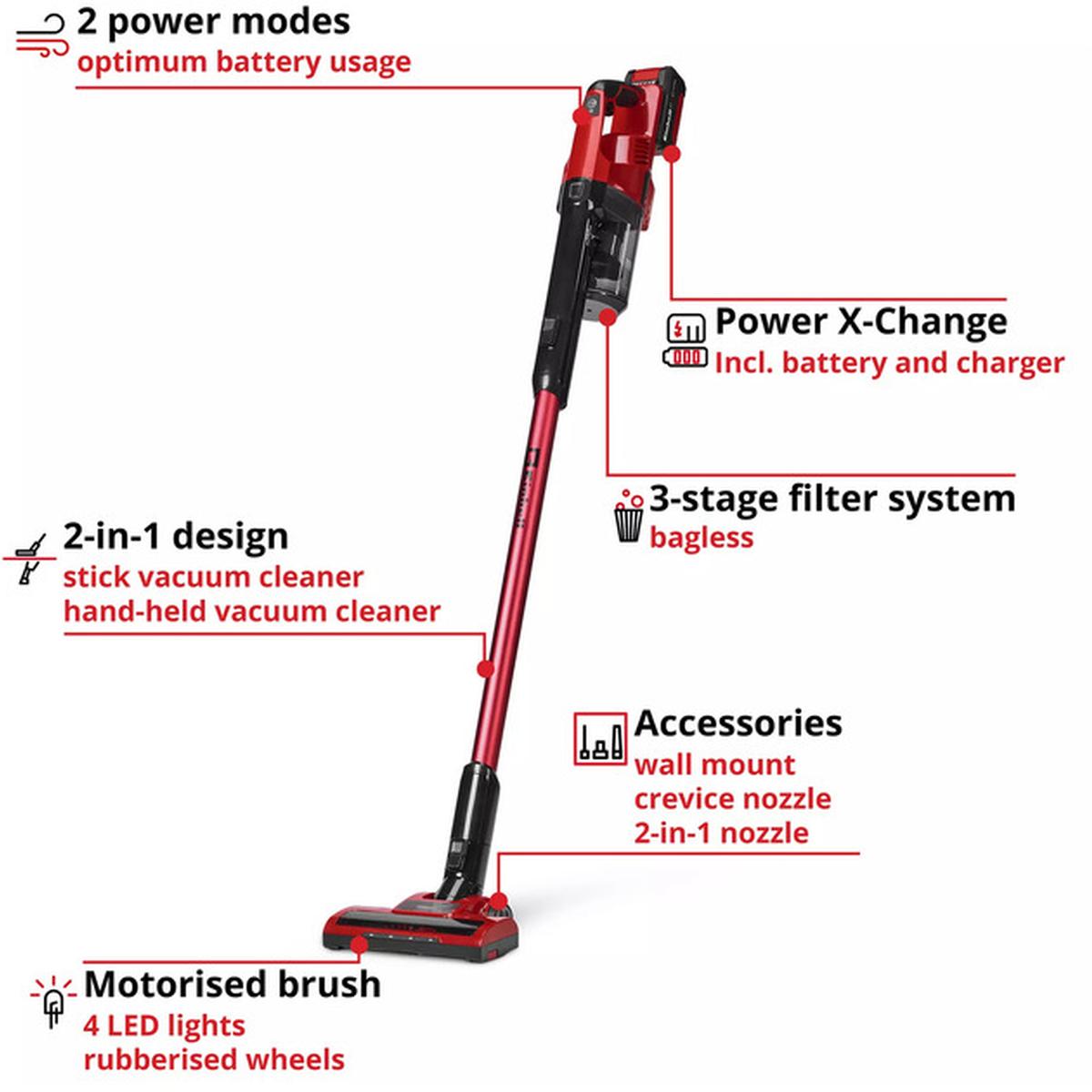 Einhell TE-SV 18 Li Akku-Stielstaubsauger