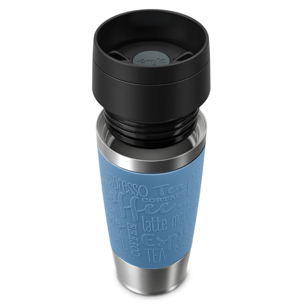 Emsa N20211 Travel Mug Classic Isolierbecher 0,36 Liter aquablau