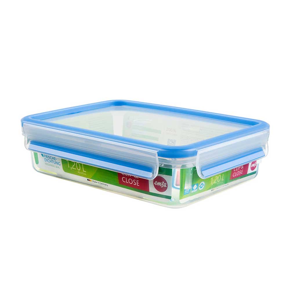 Emsa Clip & Close Frischhaltedose 1,5L transparent/blau (508543)