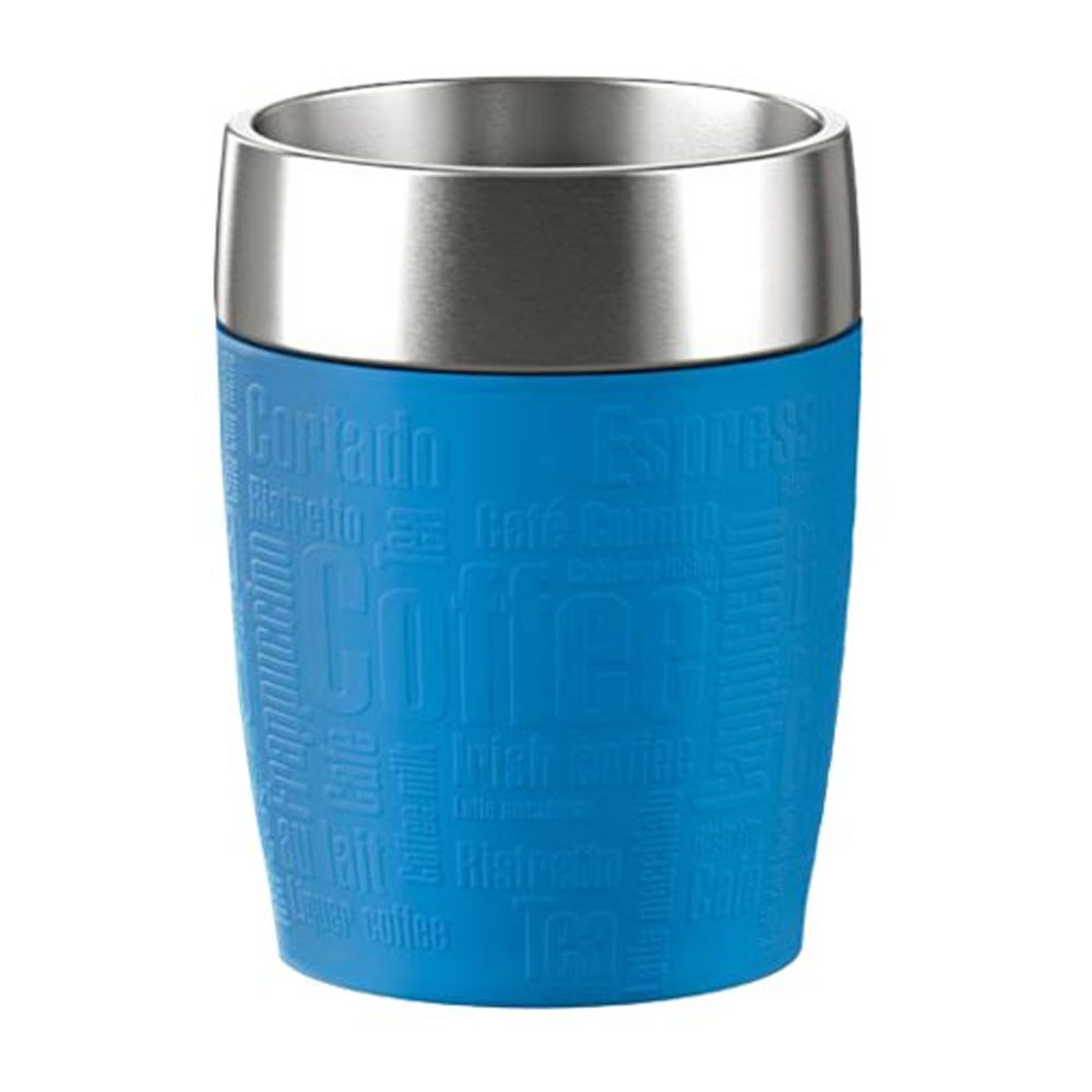 Emsa Travel Cup 514515 Isolier-Trinkbecher 200ml wasserblau