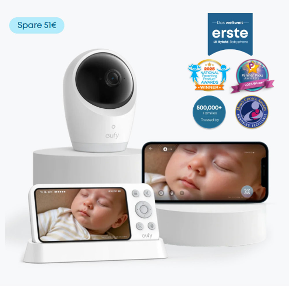 eufy E21 Babyphone mit Kamera 4K UHD