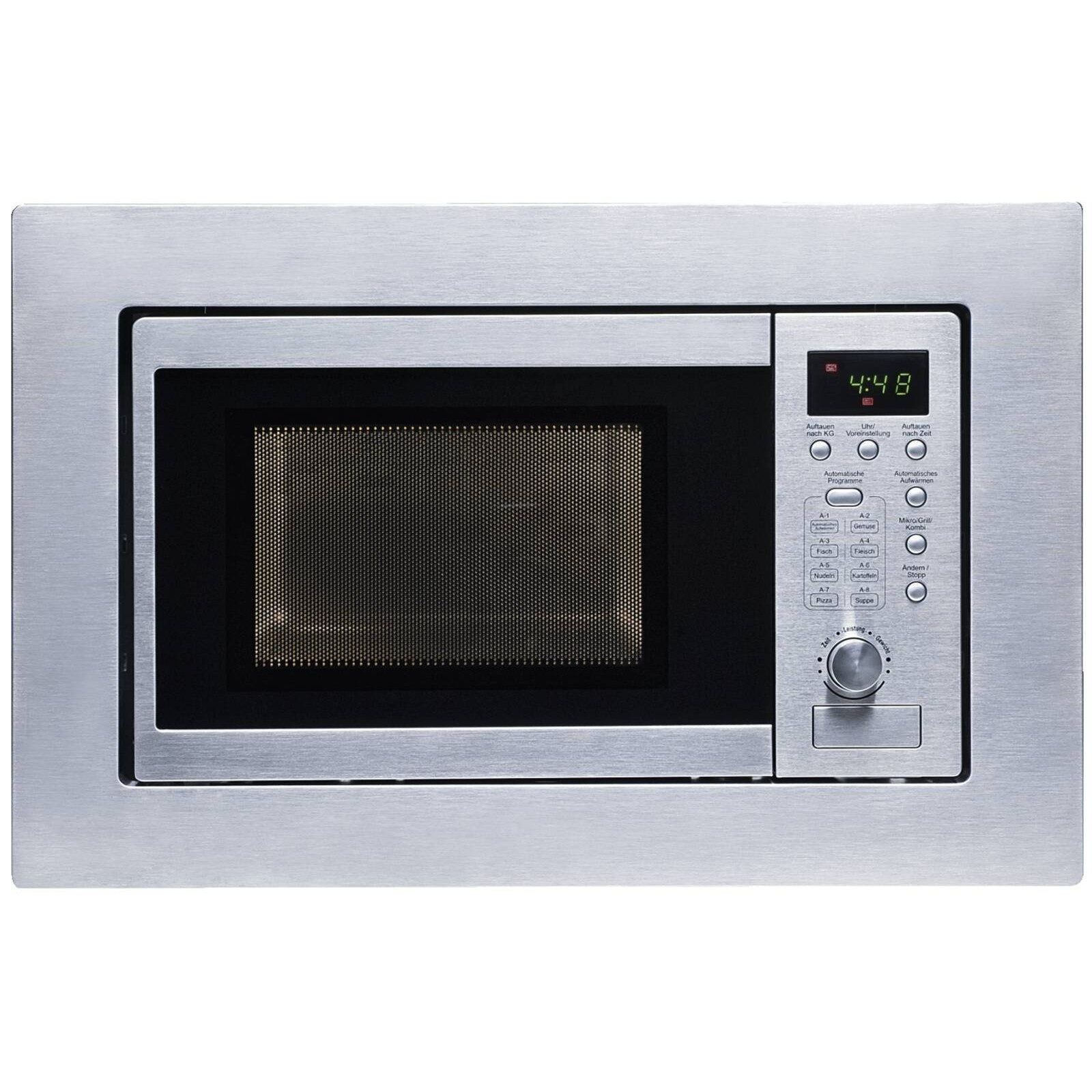 Exquisit EMW 20.1 G Einbau-Mikrowelle mit Grill 20l inoxlook