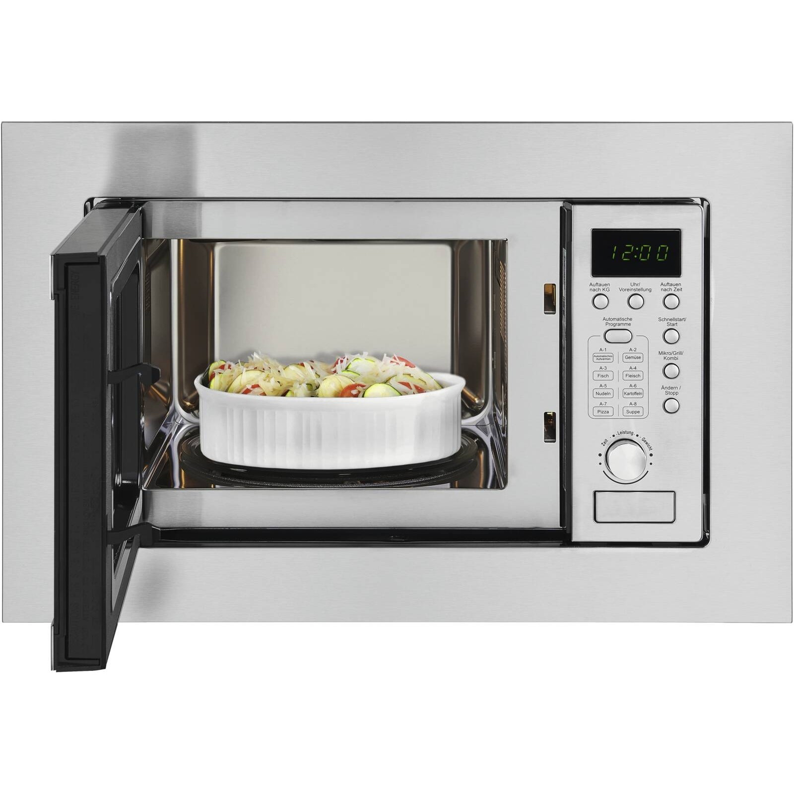 Exquisit EMW 20.1 G Einbau-Mikrowelle mit Grill 20l inoxlook