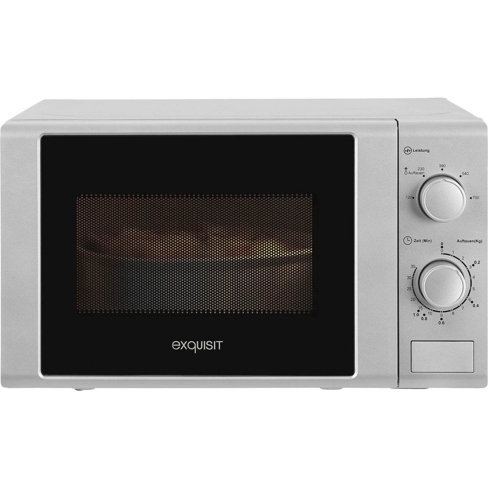 Exquisit MW 900-030 Mikrowelle 20l silber