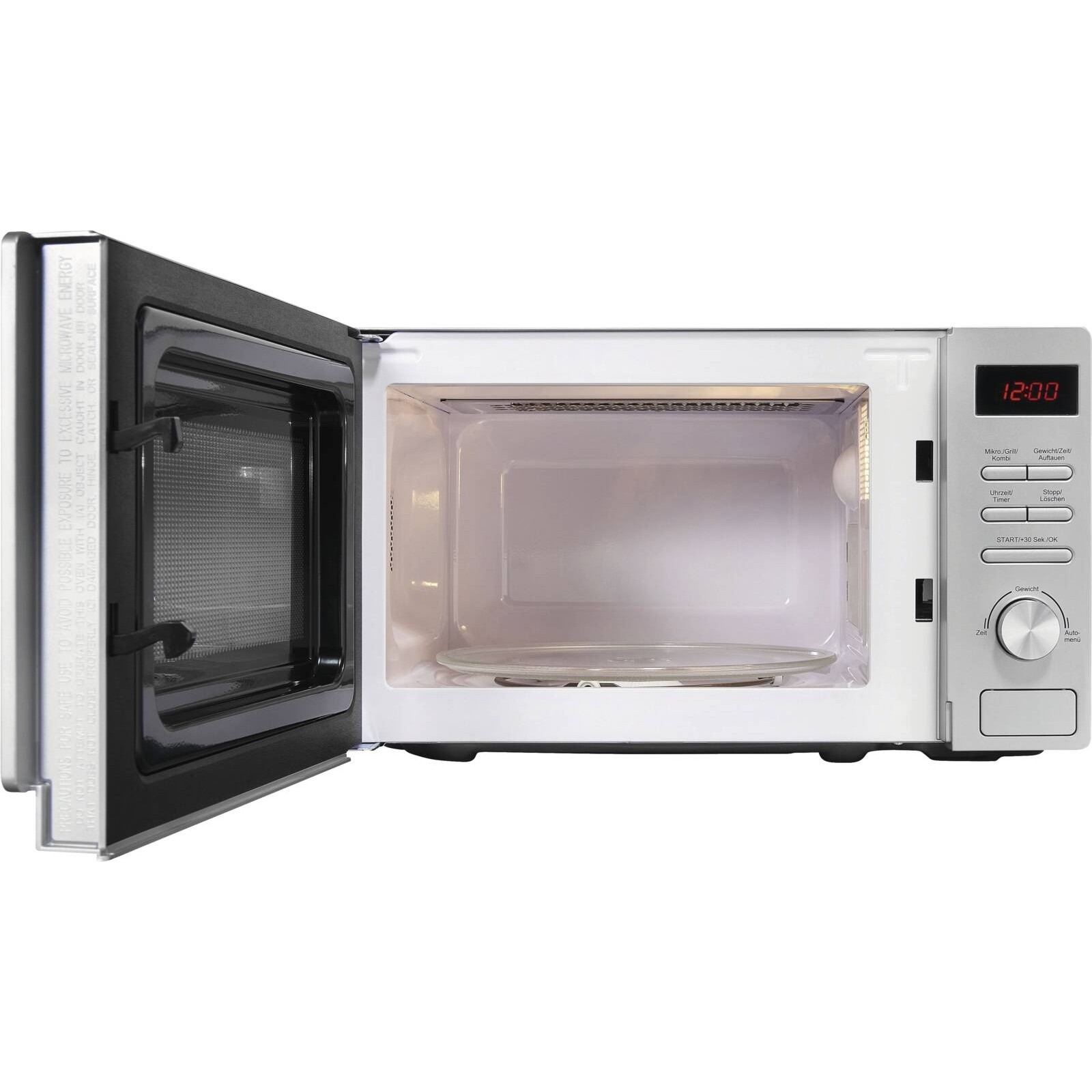 Exquisit MW 2070-3 GDI Mikrowelle mit Grill 20l silber