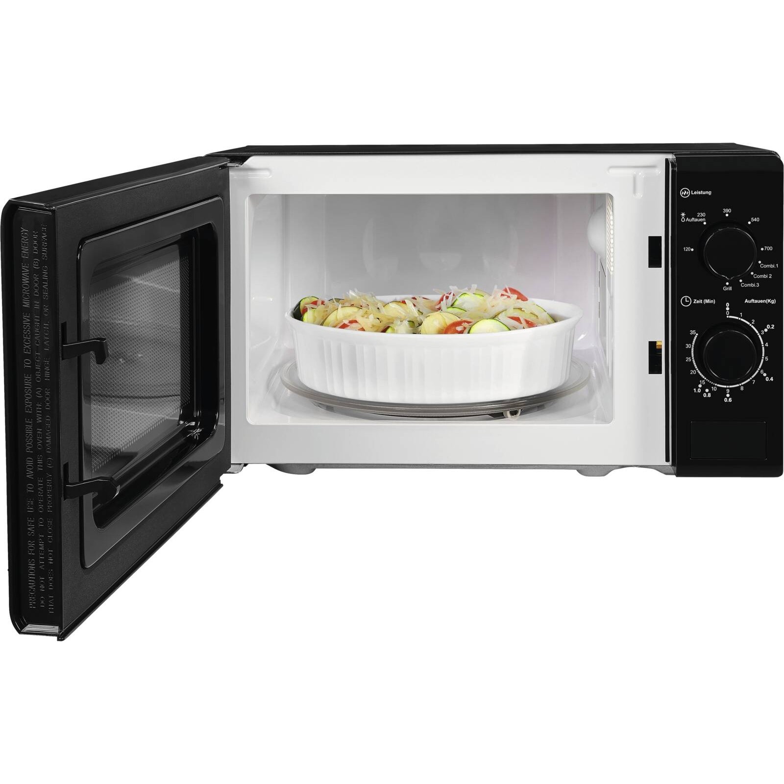 Exquisit MW900-030G Mikrowelle mit Grill 20l schwarz