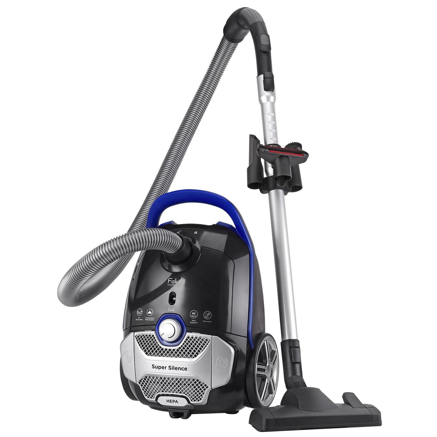Fakir Blue Vac Power TS 721 Bodenstaubsauger mit Beutel schwarz/blau