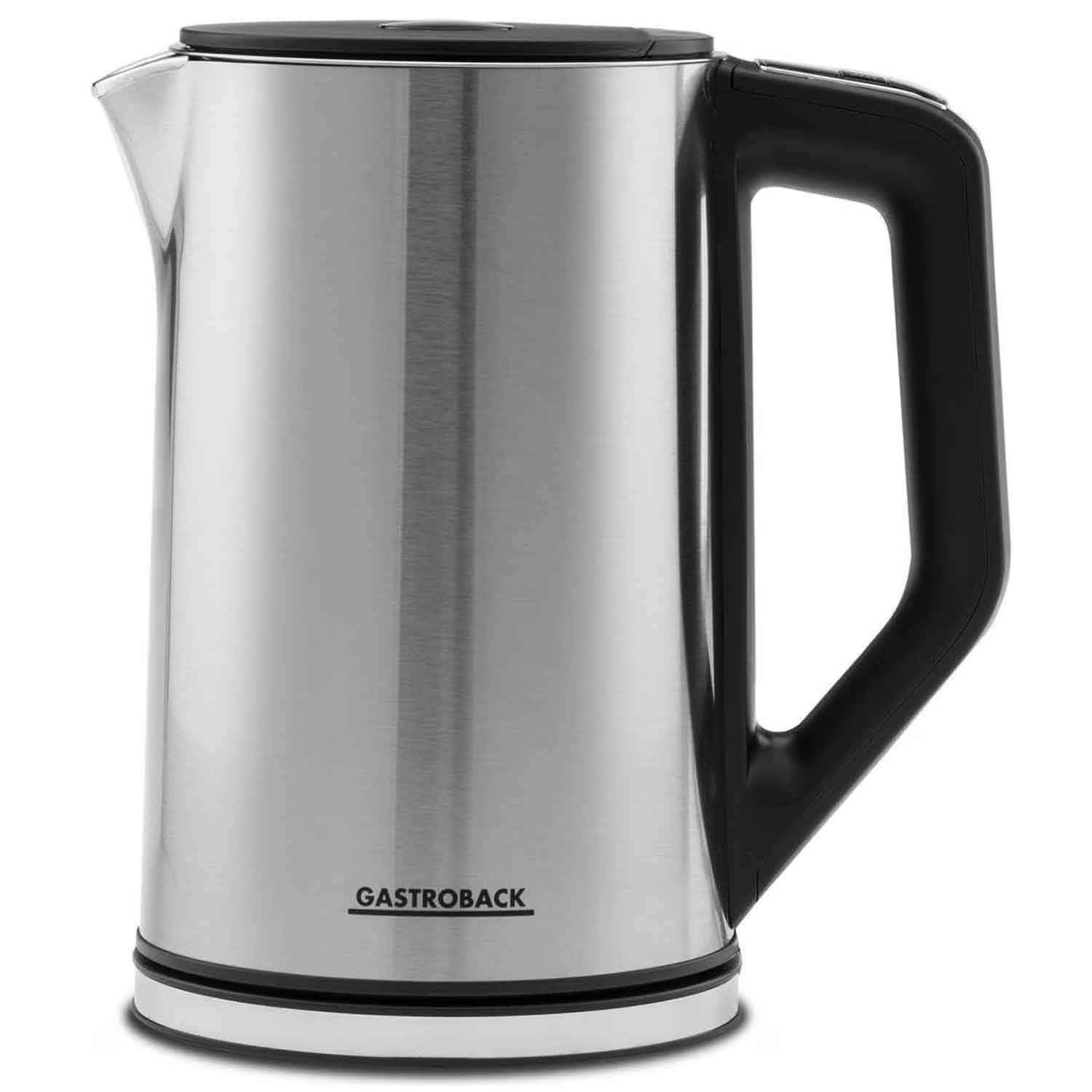 Gastroback 42436 Cool Touch Wasserkocher schwarz/edelstahl