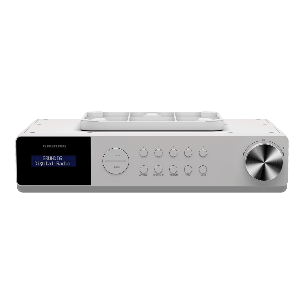 Grundig DKR 1000 BT DAB + Küchenradio mit Bluetooth und DAB + Empfang weiß