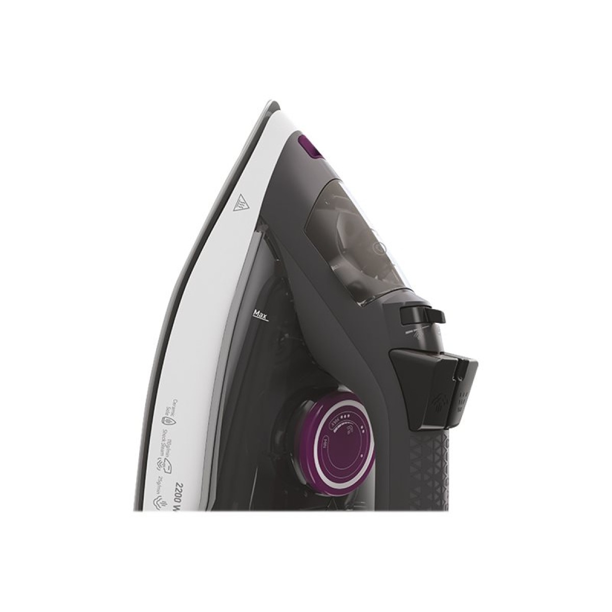 Grundig SI 4850 Dampfbügeleisen grau/weiß/violett