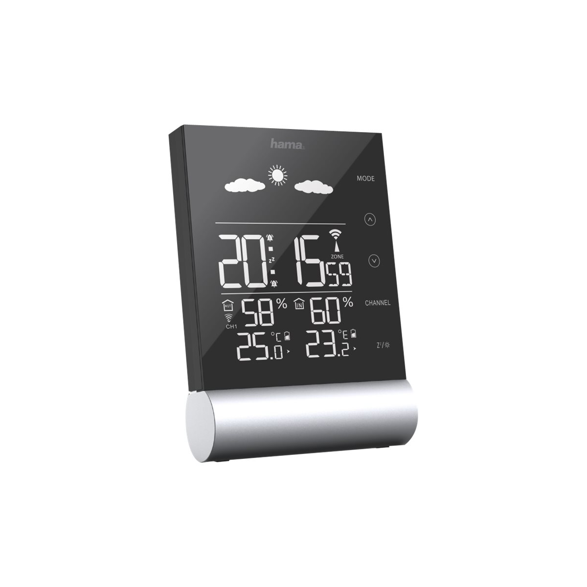 Hama Wetterstation Black Line schwarz