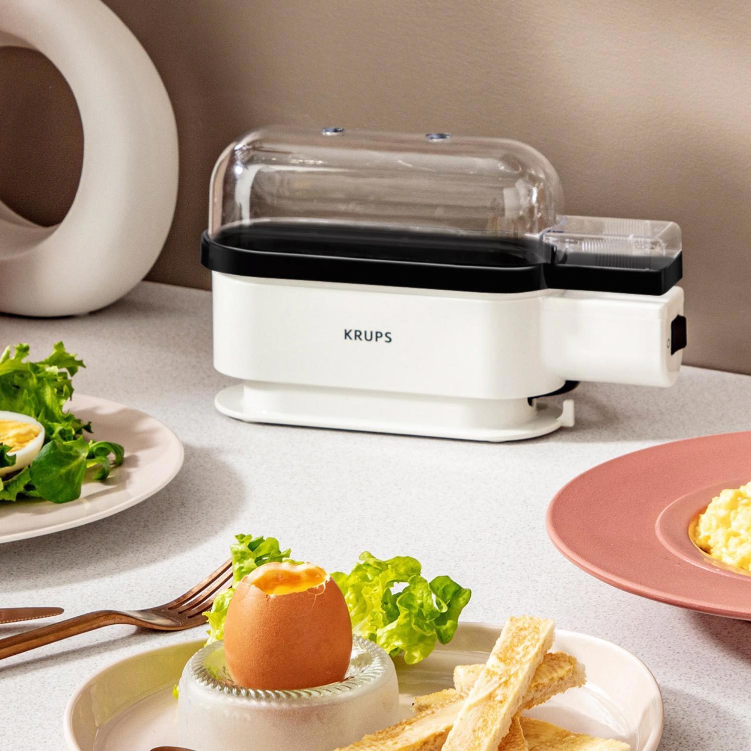 Krups EG 234115 Ovomat Trio Eierkocher weiß/schwarz