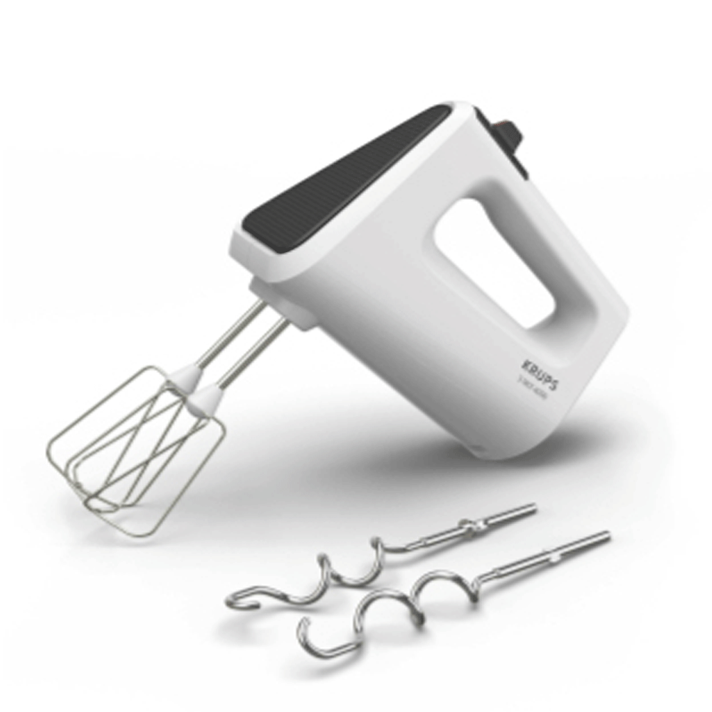 Krups GN4001 3 Mix 4000 Handmixer weiß/grau